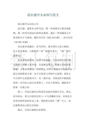 读后感开头如何写范文 .docx 2页