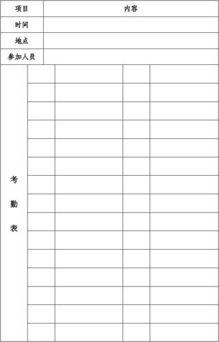 活动报告模板