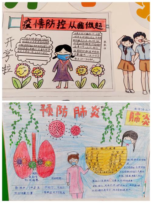 "疫"散花开 再燃希望——莘县第二实验小学复学手抄报