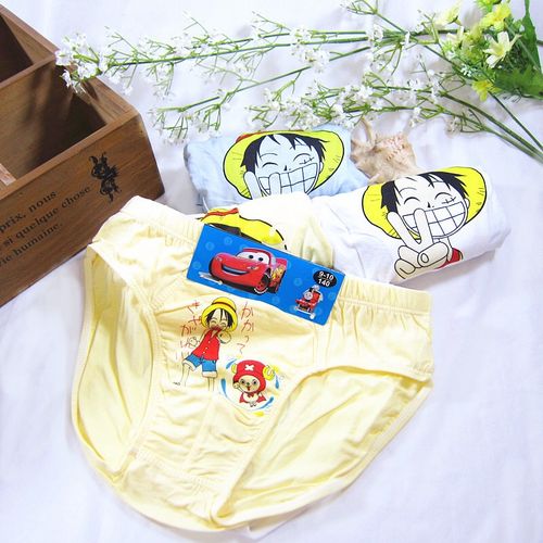 3条10-14岁儿童三角裤小男孩内裤男童卡通可爱莫代尔