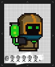 元气骑士拼豆图纸来喽～#炼金术士#本来就是像素风适合我这种完全没有