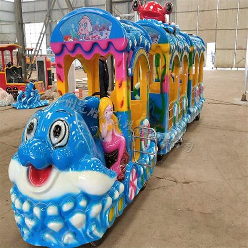 景区公园游乐设备大型户外海洋无轨小火车商场儿童游览电动观光车