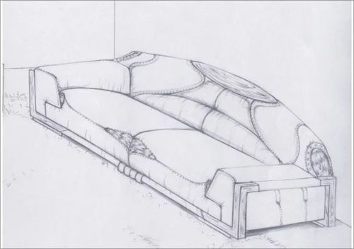 从家具设计手绘图看学生的素描功底_360图片