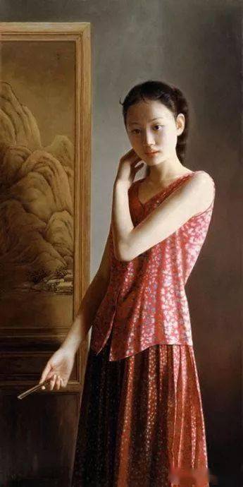 美院教授晓青人物油画