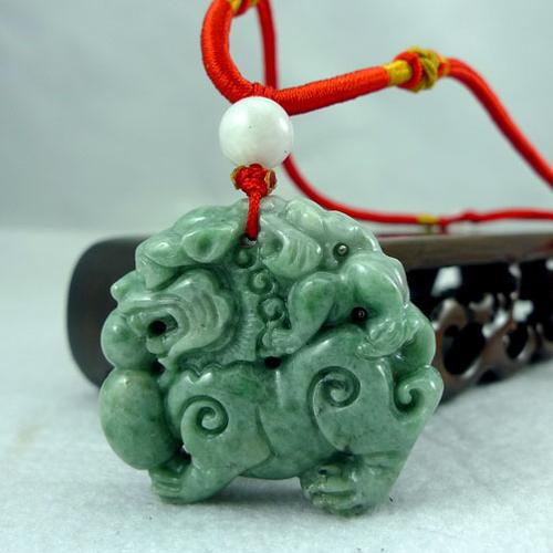 貔貅阁特价 代代富贵花青翡翠貔貅吊坠 正品开光招财守财辟邪旺运