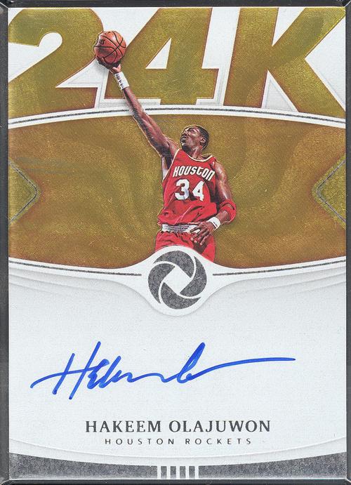 【kd】2018-19 panini opulence 金书系列 签字 火箭 奥拉朱旺 /79