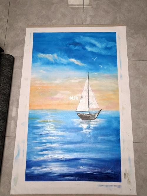 丙烯油画大海7715_大海_油画_丙烯画_文化_绘画