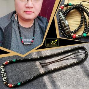 西北印象西藏天珠三六九眼椰壳项链手串民族风项链毛衣链