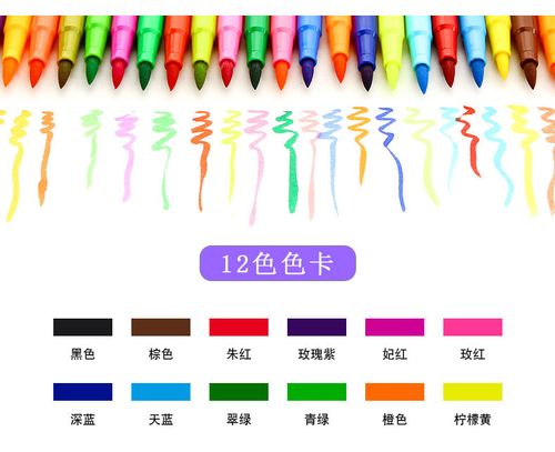 正品英雄儿童水彩笔套装 12/18/24/36色涂鸦软头无毒彩色笔可批发