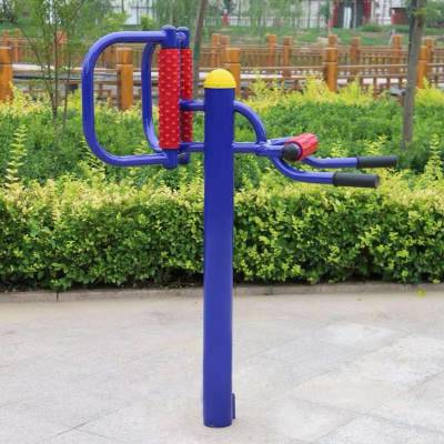 陕西室外健身路径生产商 摩背扭腰器 腰背按摩器现货直销圣达体育