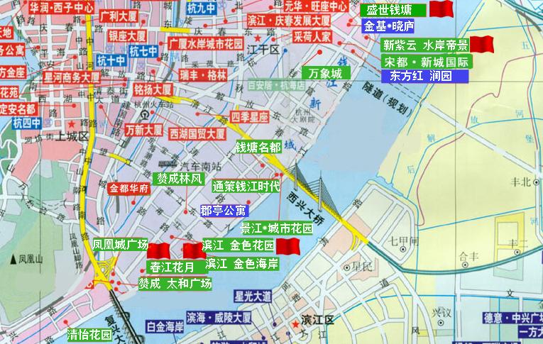 钱江新城楼盘电子地图--浙江在线-住在杭州
