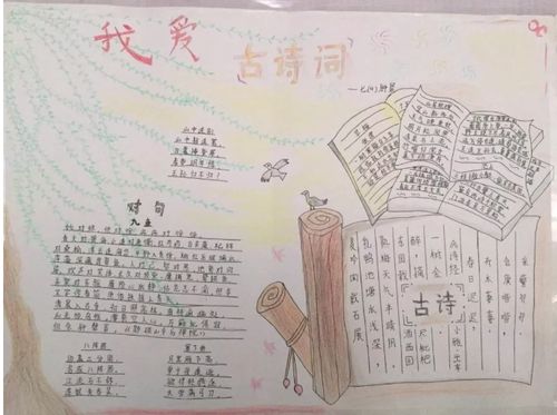 七年级语文手抄报_古诗文手抄报