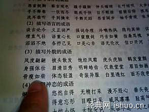 描写人物外貌的成语 描写人物成语外貌升学入学