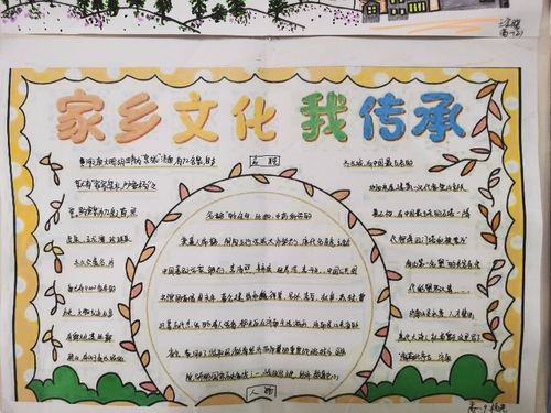 手捧乡土守望文化历城五中高一语文组开展家乡文化手抄报展示活动