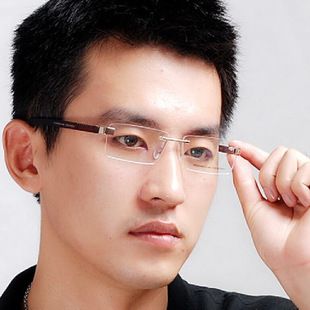 男士无框眼镜