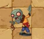 喝酒武僧僵尸 受到300伤害时会停下来喝酒,喝酒后在原地低下头停留