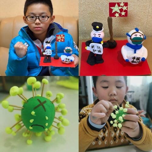 爱在这里——记松涛小学分校二(2)班"心系武汉,抗击疫情"手工制作活动