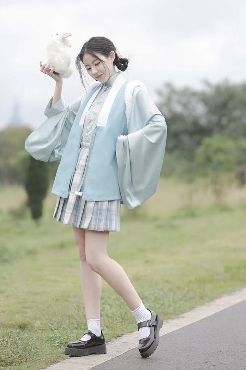汉服沉鱼白菜领比立领琵琶jk格裙汉服