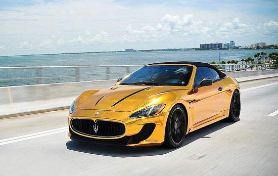 耀眼 玛莎拉蒂grancabrio披装黄金圣衣