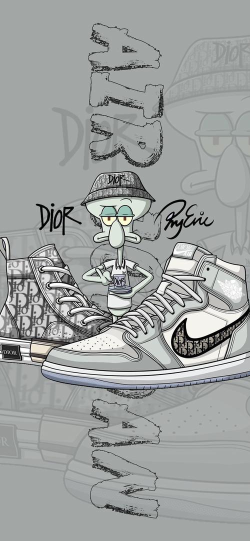 第68期壁纸——潮鞋手绘