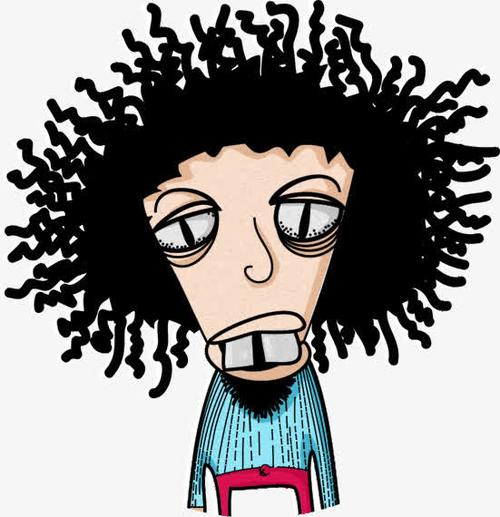 动漫爆炸头头像男生