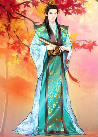 手绘古装男子