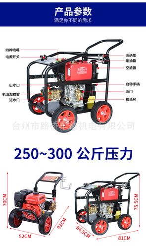 柴油动力超高压清洗机汽油动力350公斤压力清洗机环卫