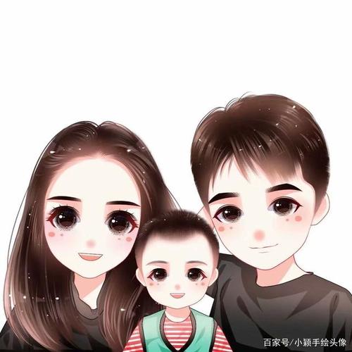 一家三口头像设计,四月微信头像合集,温馨幸福