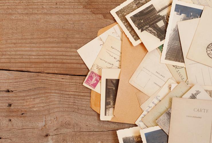 怀旧信封信件高清图片