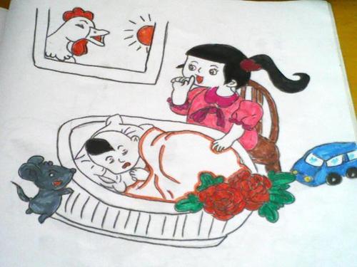 妈妈-水彩画图集图片_儿童水彩画_少儿图库_中国儿童