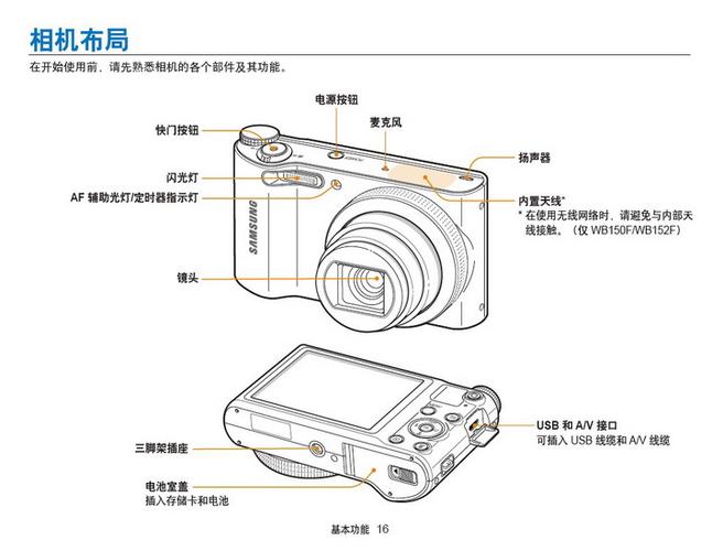 三星wb150f数码相机 使用说明书