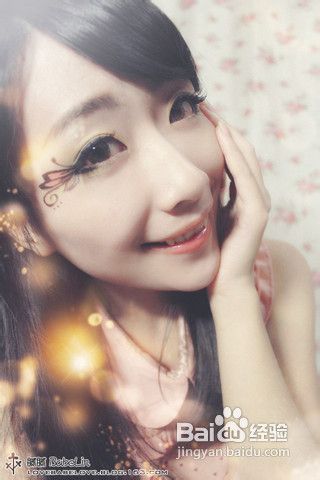 蝴蝶眼妆画法