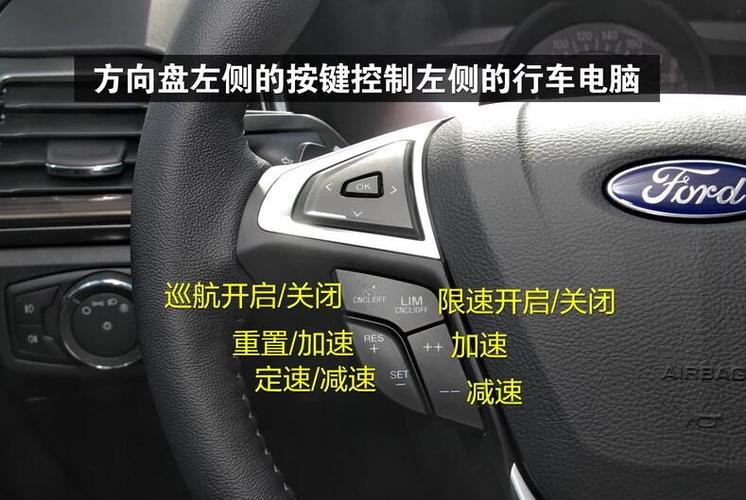 蒙迪欧方向盘按键左侧图解,是控制巡航和行车电脑的