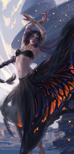 2k手机竖屏分辨率1080x2232鬼刀风铃北漠公主wlop插画23壁纸