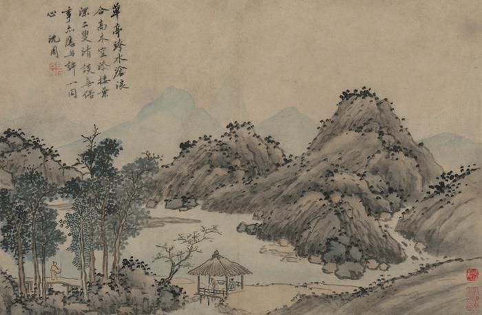 沈周山水册上海展出三日心与天游的自得