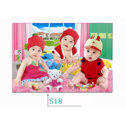 墙纸电视墙贴画年画娃娃婚房喜庆装饰娃娃画结婚生子双胞胎男宝宝画