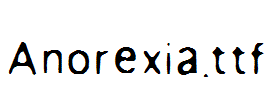 anorexia.ttf字体简介