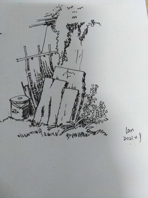 绘画练习(速写小景7)