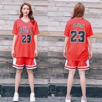 女款篮球服套装夏季速干背心球衣女子新款运动比赛队服训练服公n红色