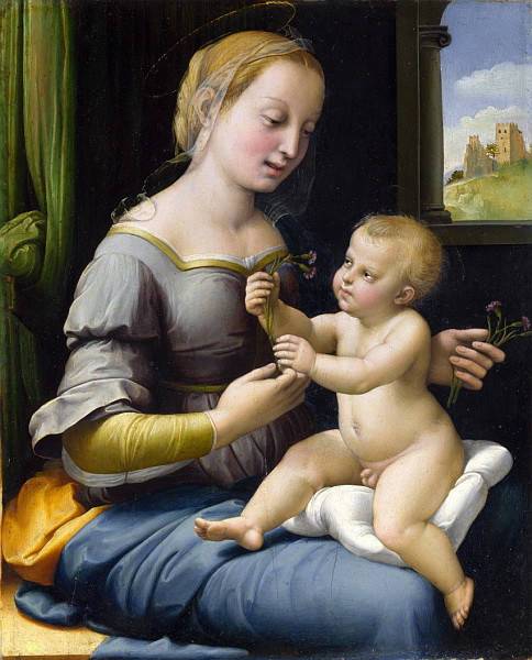 《西斯廷圣母》(the sistine madonna),1513年-1514年,收藏于德国