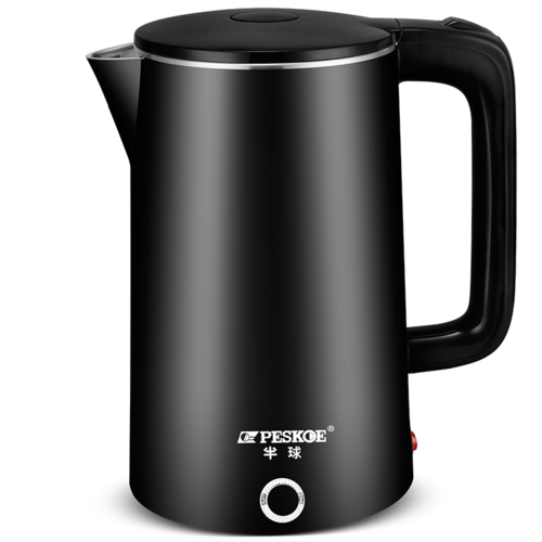 半球peskoe电水壶食品级不锈钢自动断电防干烧电热水壶双层防烫热水壶
