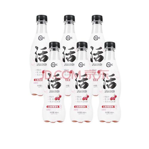 蒙牛优益c活菌泡泡388ml原味红提朗姆酒味活菌型气泡饮料 原味 6瓶