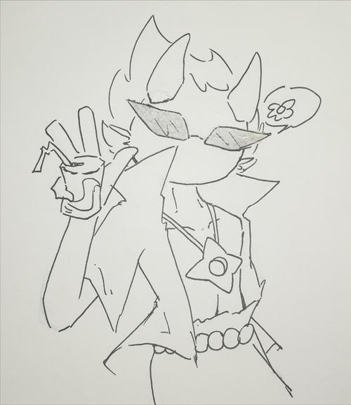 是泳装苍牙,看了官方图之后蛮心动的就画了 阿力:这个人在面具上戴