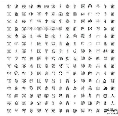 甲骨文金文小篆手抄报 手抄报版面设计图