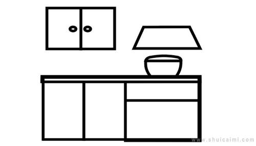 厨房简笔画怎么画 厨房简笔画图片大全