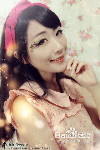 蝴蝶眼妆画法