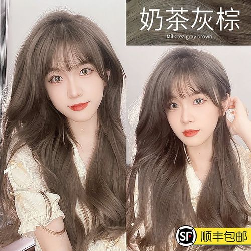 2021年流行的颜色头发,新款发色2021显肤色 新歀亚麻灰棕色染发剂膏2021流行色显白植物免漂染头发颜色奶茶女