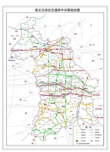 2018年底建成通车的济青高铁(章丘北站),规划实施的济临高铁(章丘南站