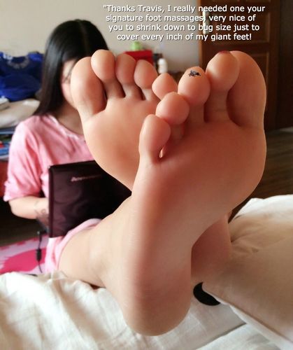 foot massage for giantess best friend
