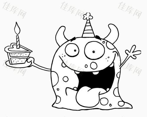 儿童怪兽简笔画